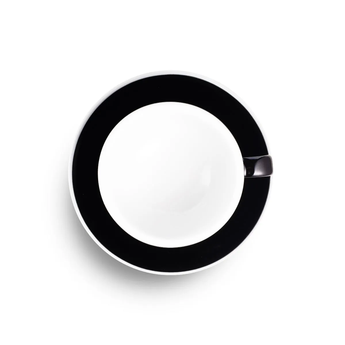 Loveramics Egg Style Cappuccino Cup & Saucer - Black (6.7oz/200ml)