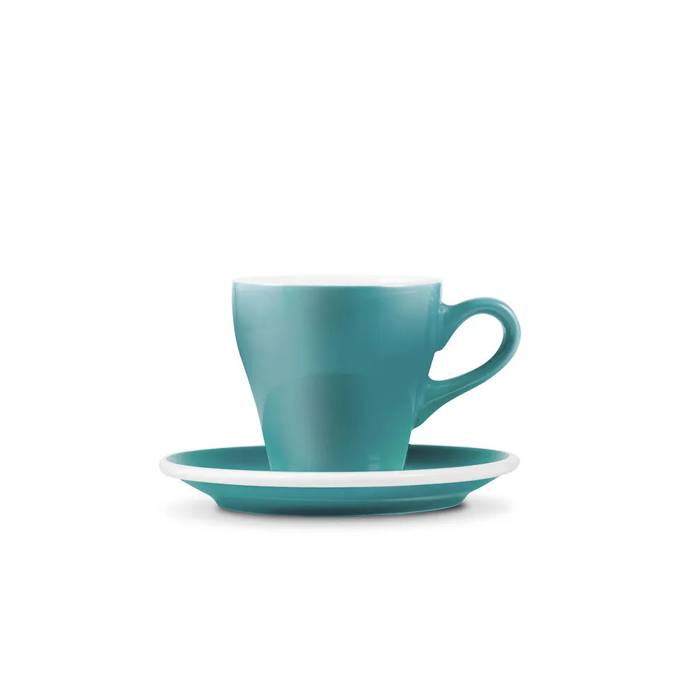 Loveramics Tulip Style Espresso Cup & Saucer - Teal (2.7oz/80ml)