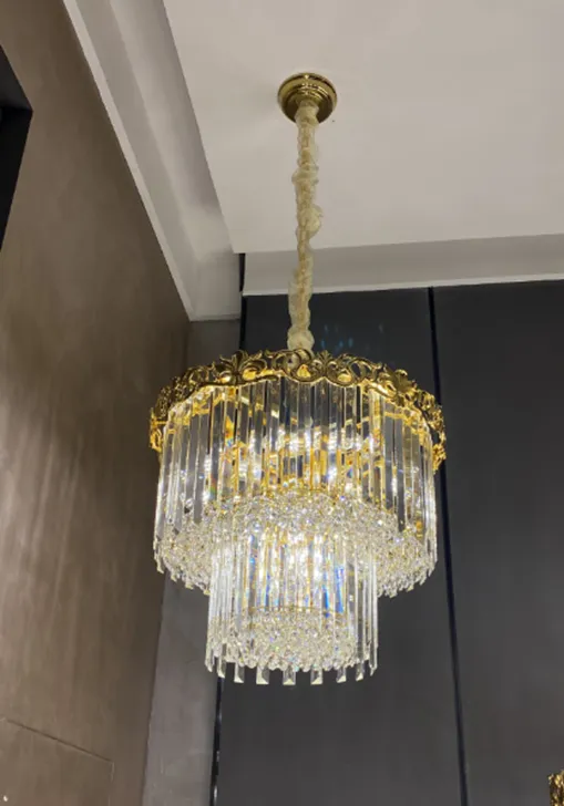 Luxury Empire Wreath Crystal Chandelier for Living Room/Staircase/Foyer