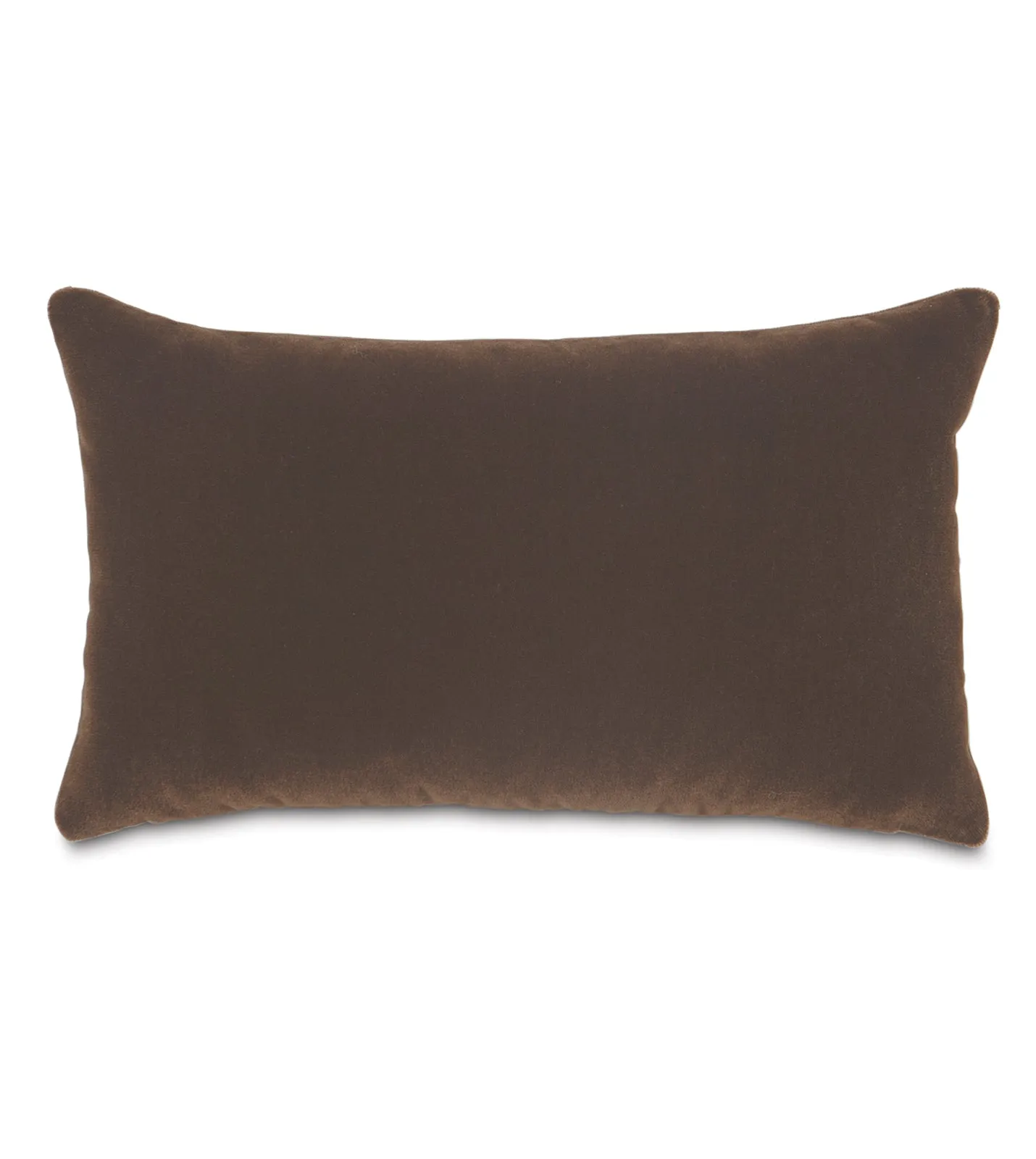 Luxury Mohair Decorative Pillow Cover in Chocolate