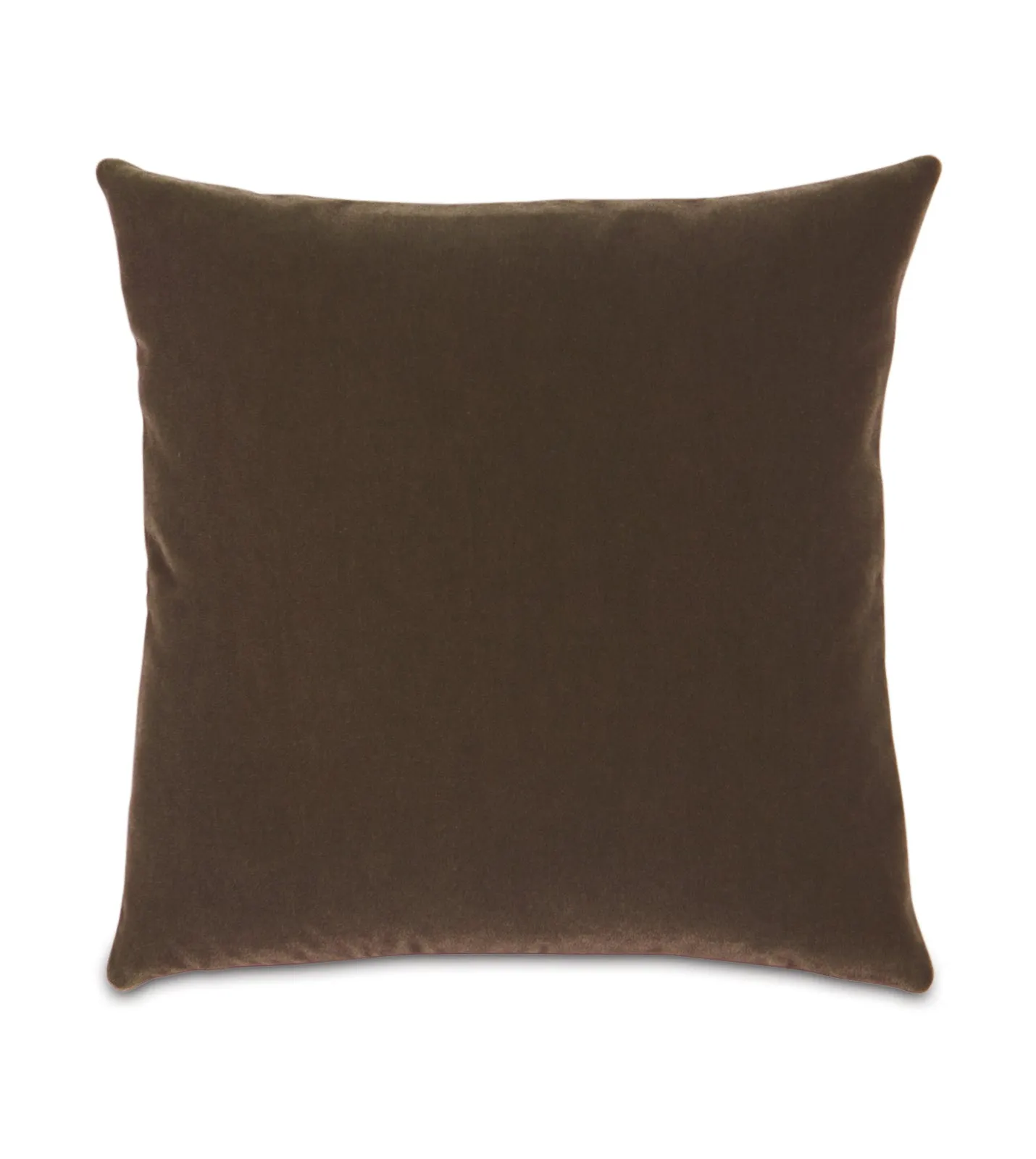 Luxury Mohair Decorative Pillow Cover in Chocolate