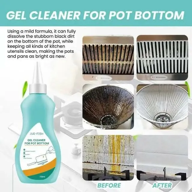 Magic Gel Cleaner for Stainless Steel, Pots, Pans & Iron Cookware (150ml)