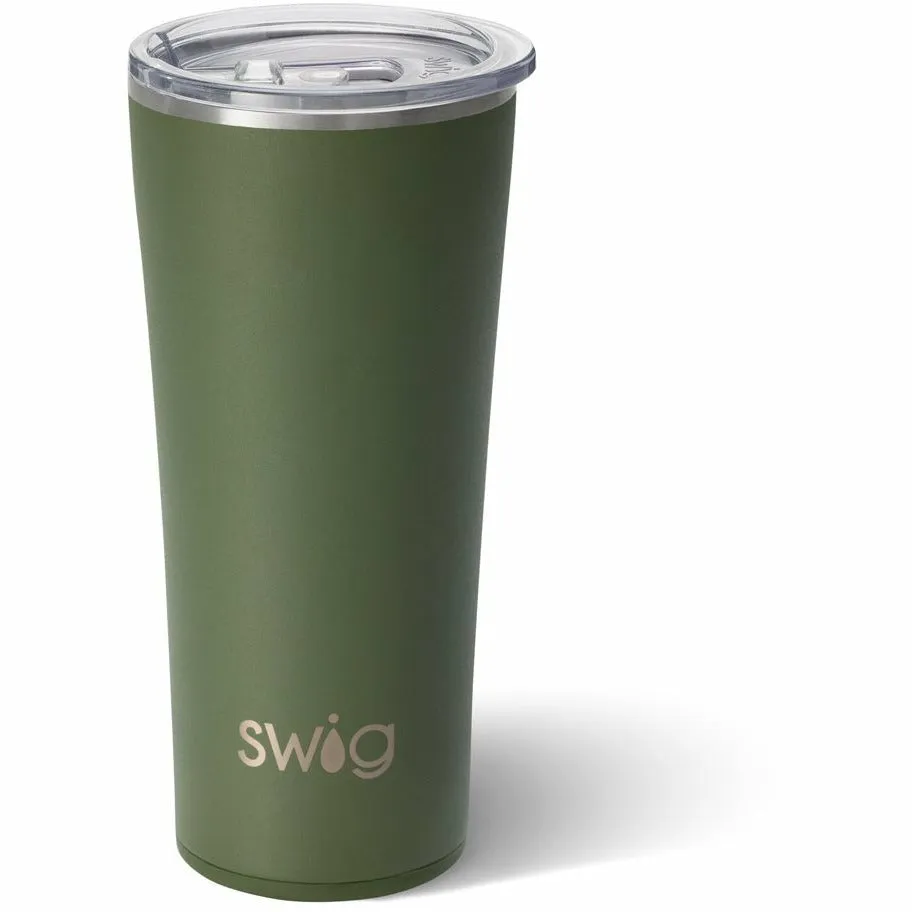 Matte Olive Swig Tumbler 22 OZ