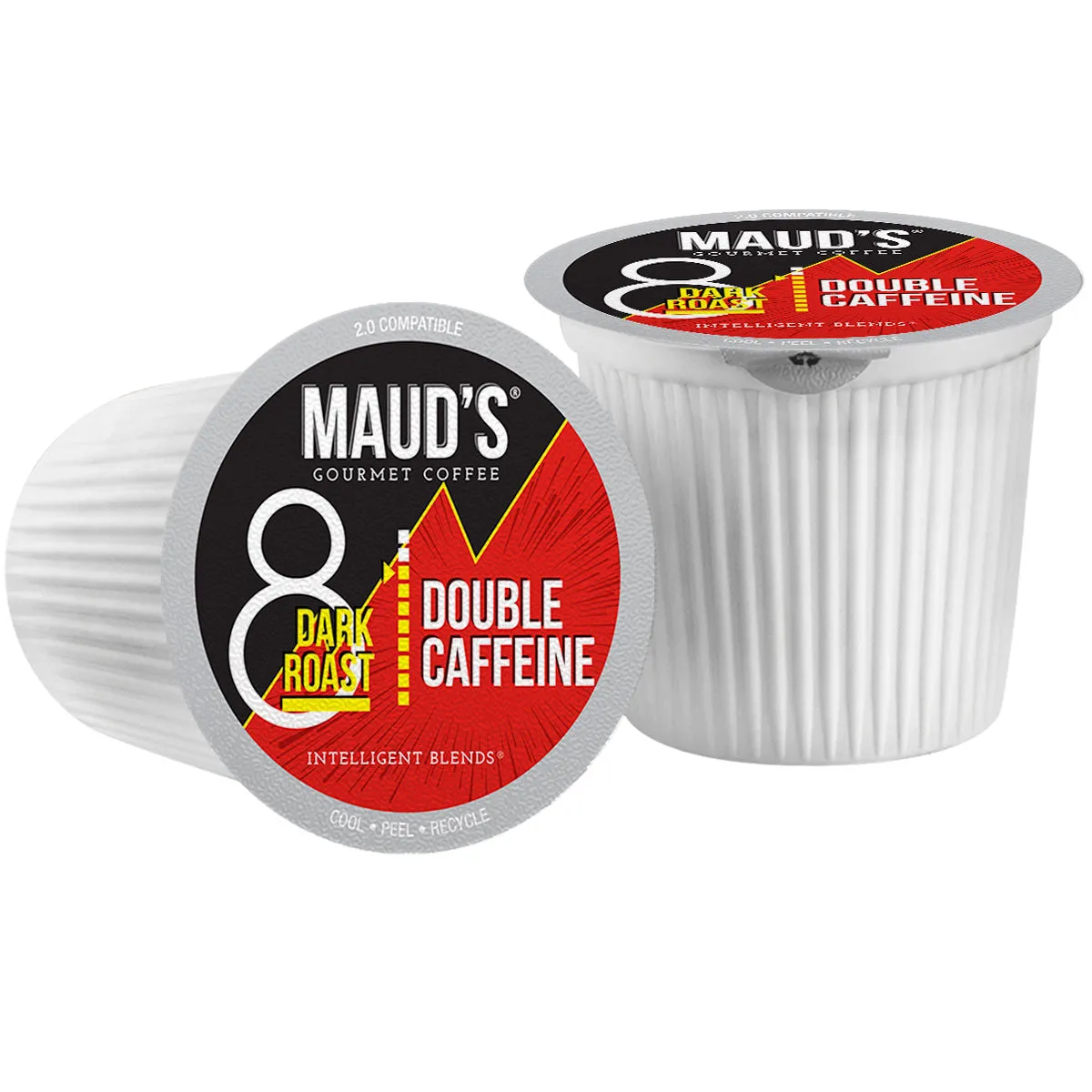 Maud's Double Caffeine Dark Roast Coffee Pods (2X Caffeine)