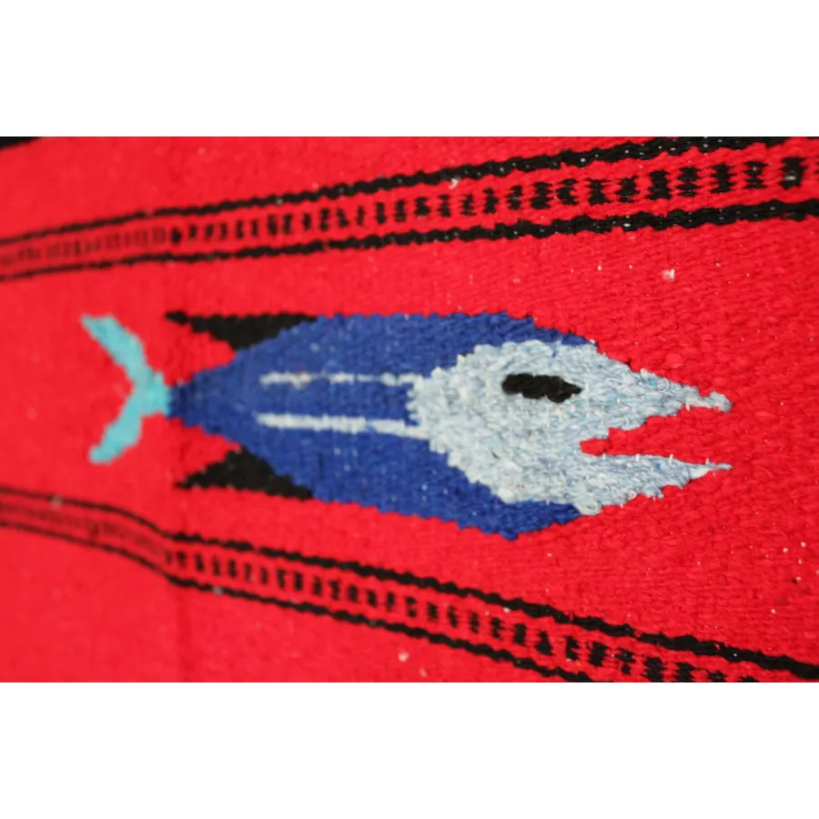 Mexican Fish Blanket - Red