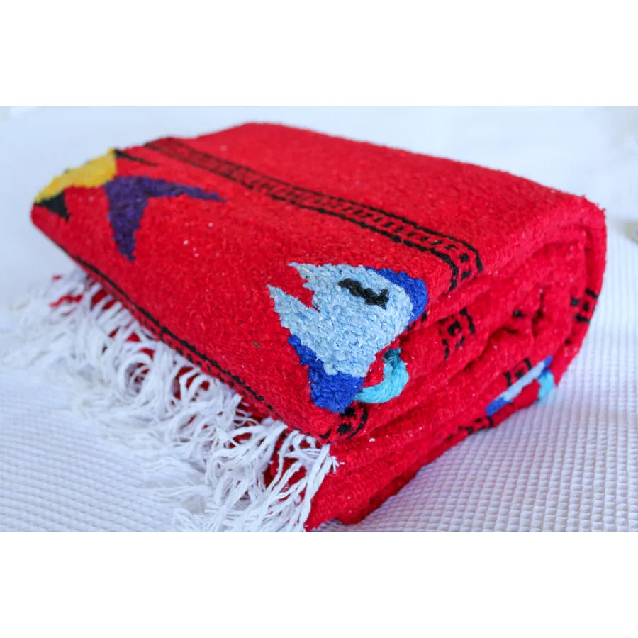 Mexican Fish Blanket - Red