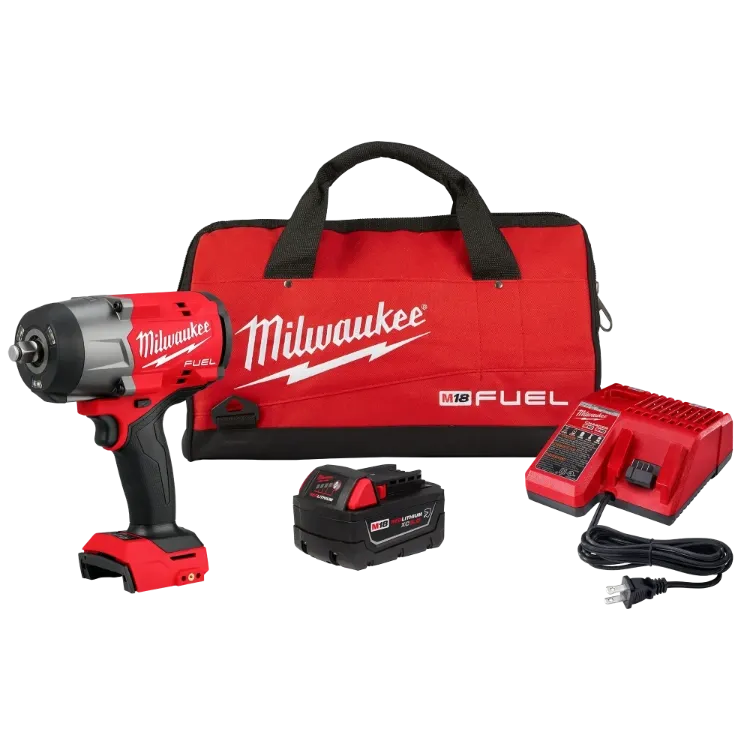 Milwaukee 2967-21B M18 FUEL™ 1/2" High Torque Impact Wrench w/ Friction Ring Kit   Free Battery