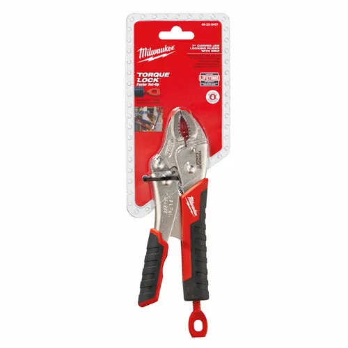 Milwaukee 48-22-3407 7" TORQUE LOCK CURVED JAW LOCKING PLIERS WITH GRIP