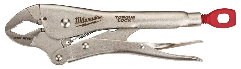 Milwaukee Torque Lock 48-22-3610 Locking Plier, 10.2 in OAL, 1-7/8 in Jaw Opening, Ergonomic Handle, 19/32 in W Jaw :EA: QUANTITY: 1