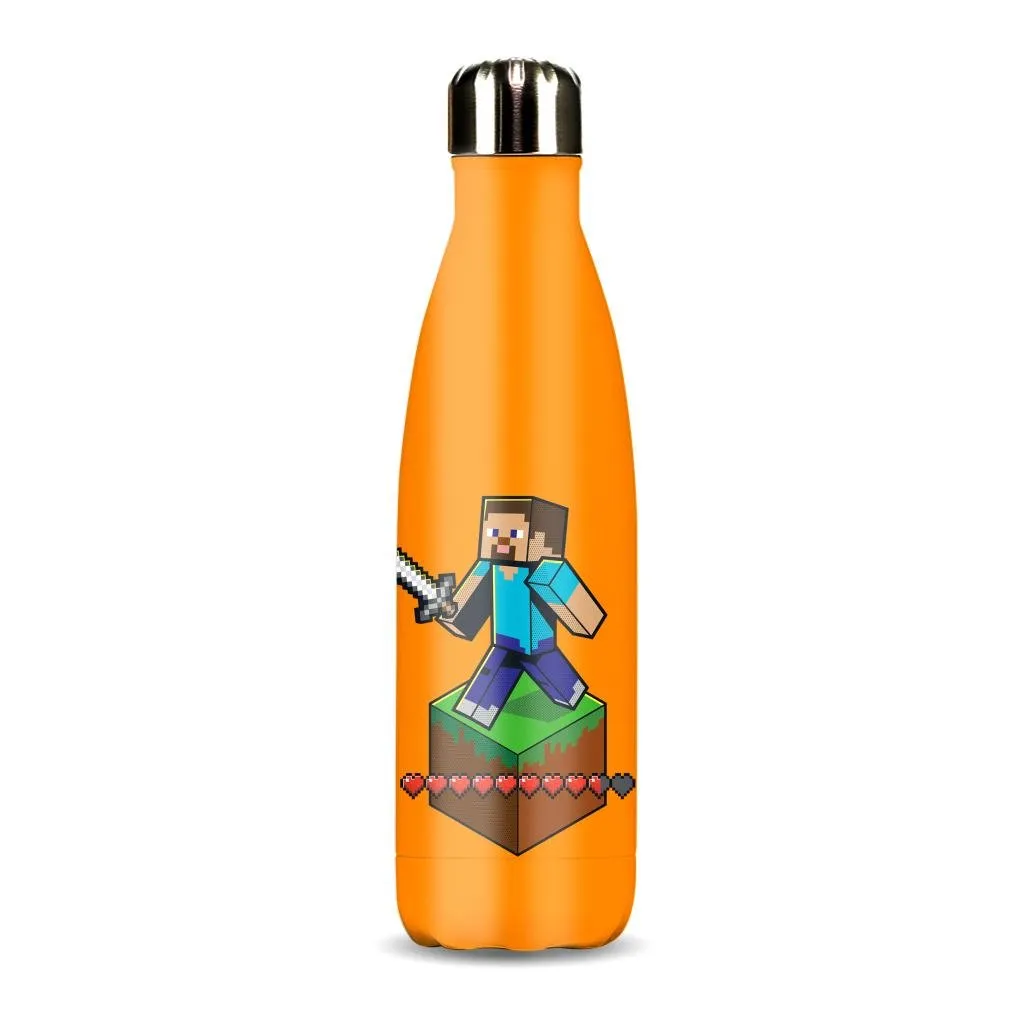 MINECRAFT - Steve - Metal Water Bottle 500ml