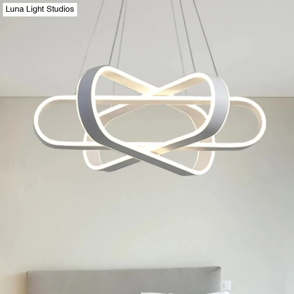 Modern LED White Acrylic Bedroom Chandelier Pendant Light