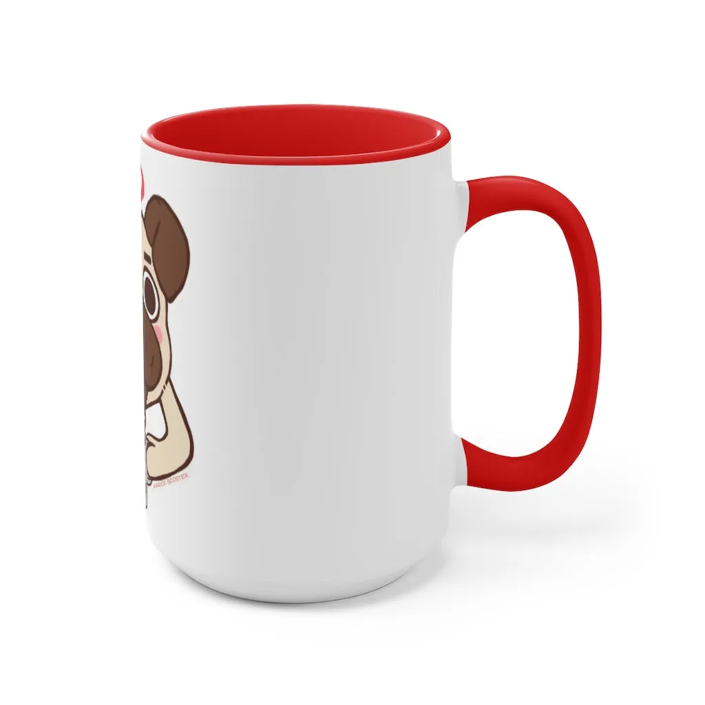 More Pug Coffee Please Accent Mug