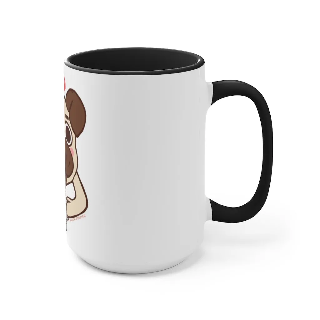 More Pug Coffee Please Accent Mug