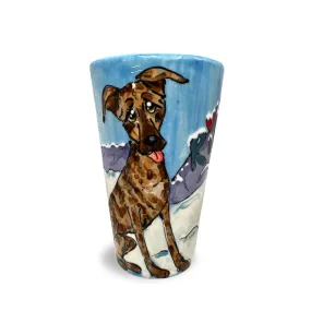 Mountain Mutt Latte - Brindle Great Dane Mix Tall Mug