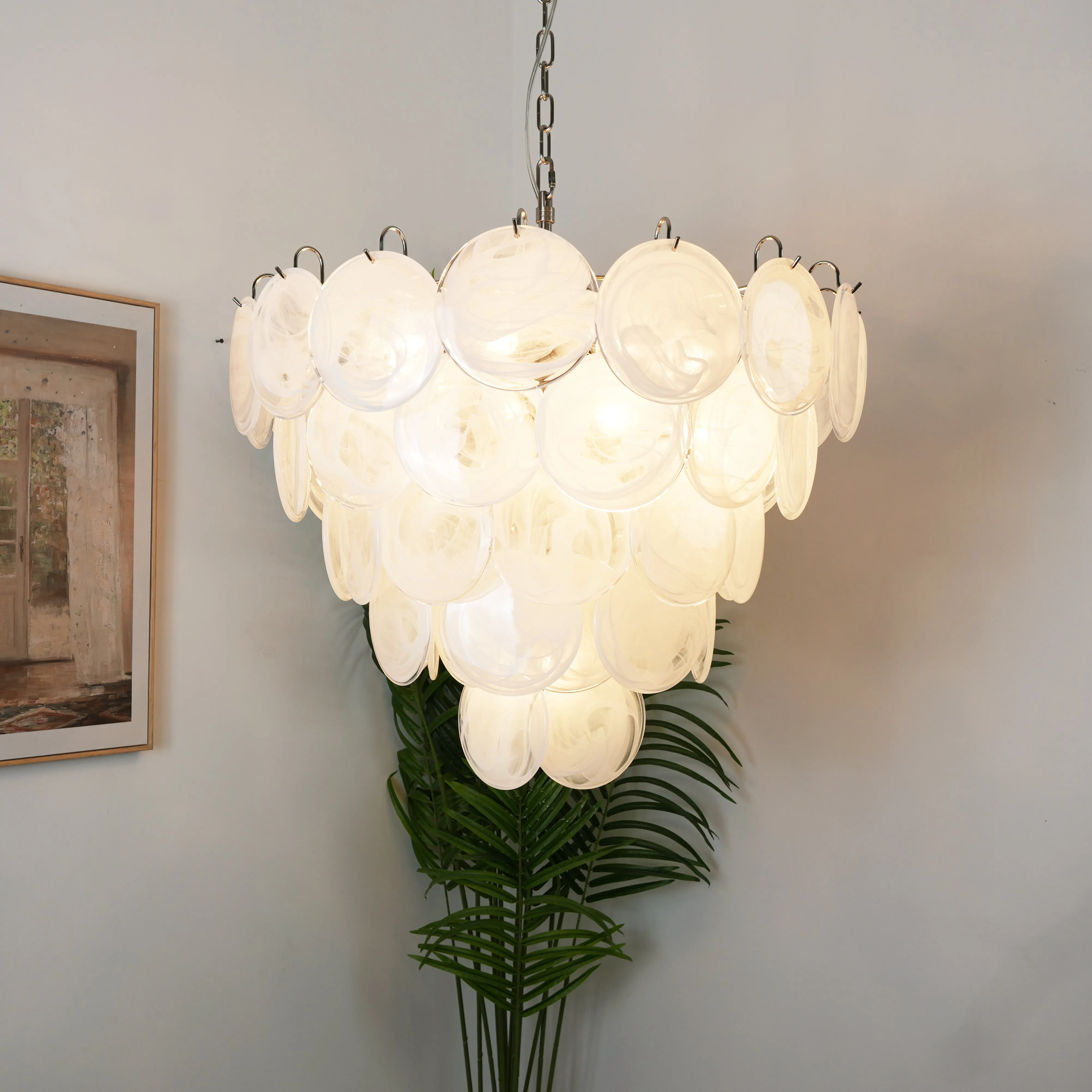 Murano Disc Chandelier