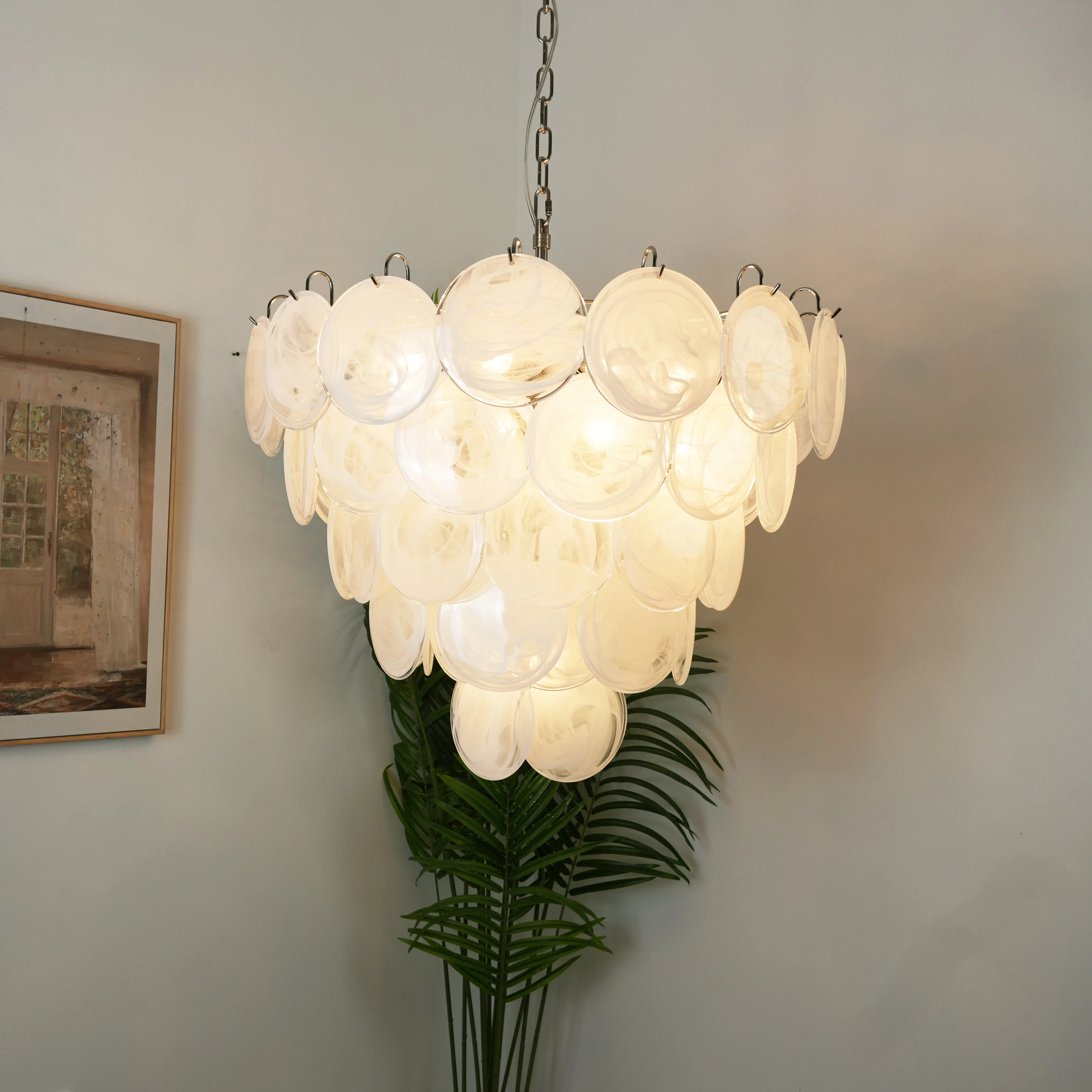 Murano Disc Chandelier