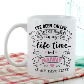 My Favourite Any Name Gift Mug Pink