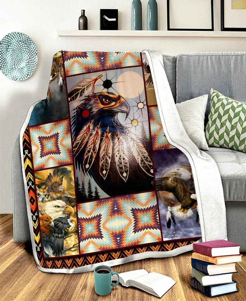 Native Eagles Fleece Blanket WCS