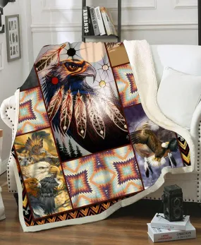 Native Eagles Fleece Blanket WCS