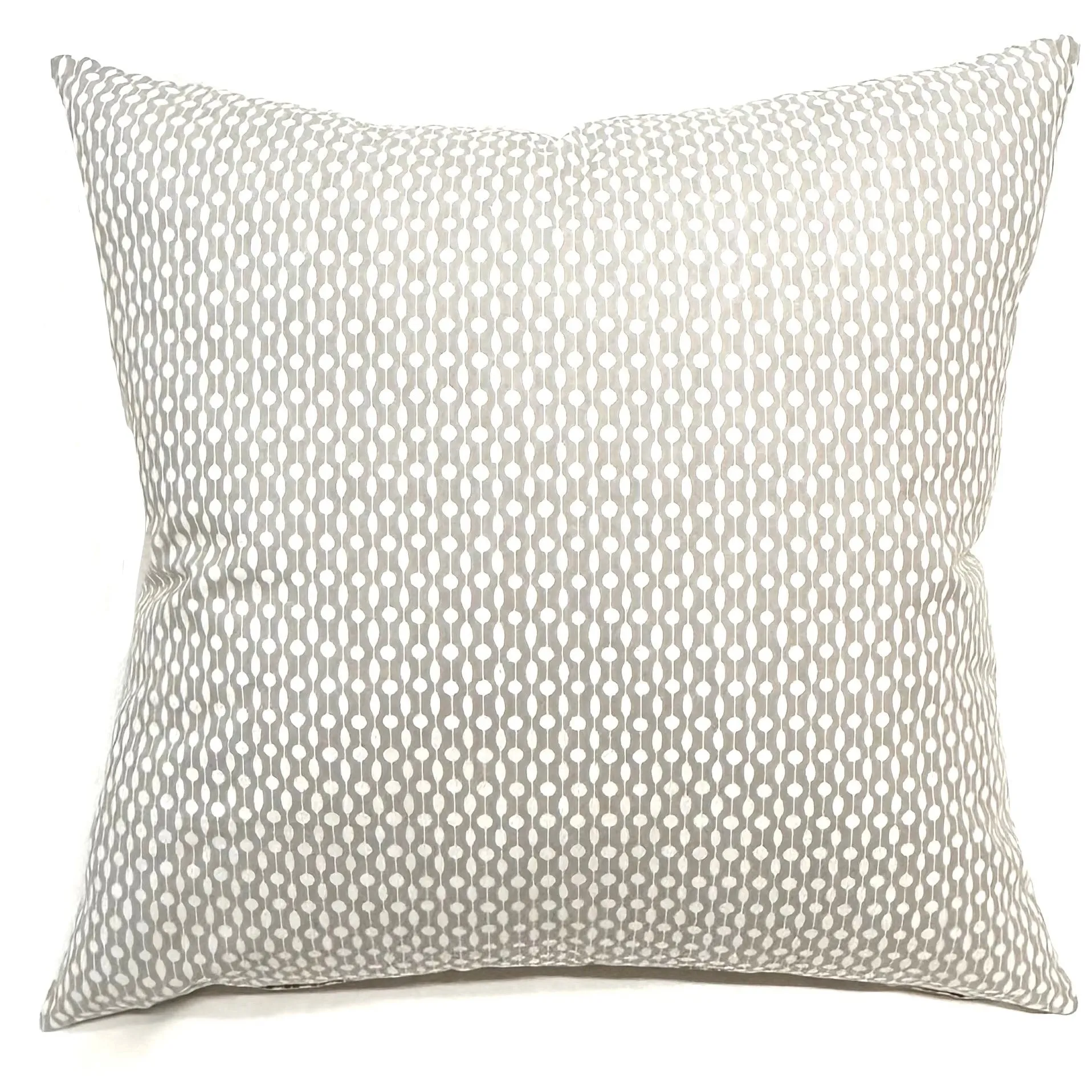 Neutral Retro Polka Dot Throw Pillow Cover 20x20