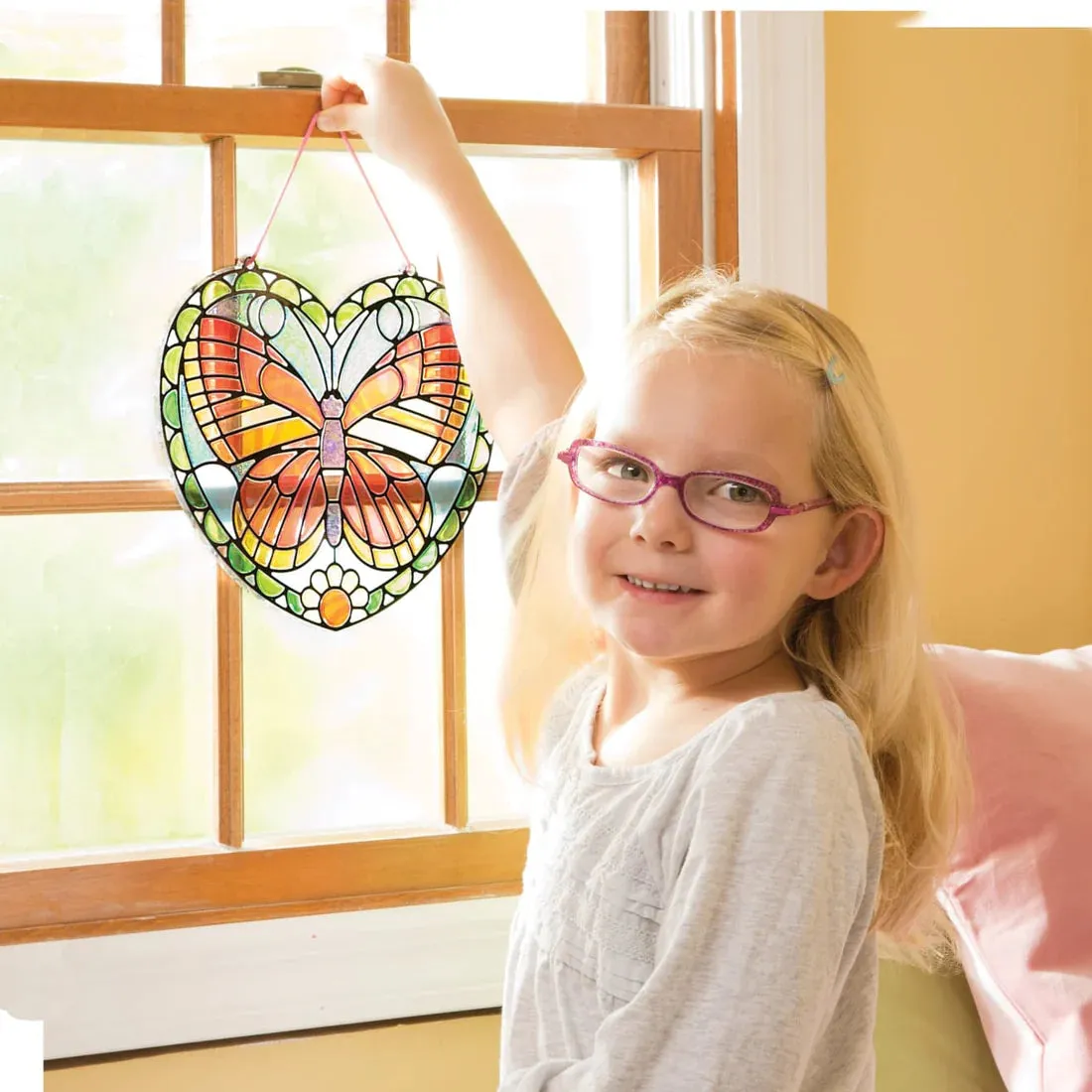 *NEW* Melissa & Doug Stained Glass Made Easy Butterfly