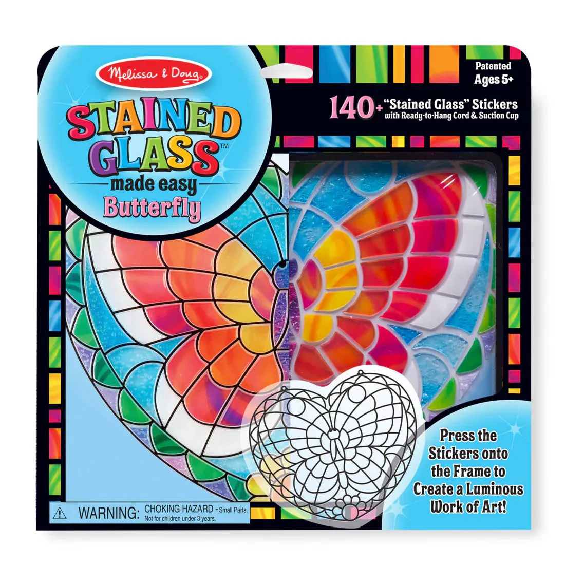 *NEW* Melissa & Doug Stained Glass Made Easy Butterfly