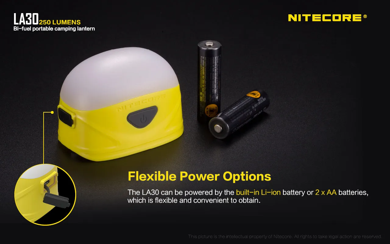 NITECORE BI-FUEL PORTABLE CAMPING LANTERN (LA30)