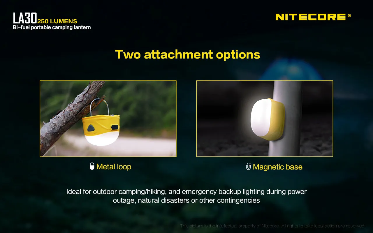 NITECORE BI-FUEL PORTABLE CAMPING LANTERN (LA30)