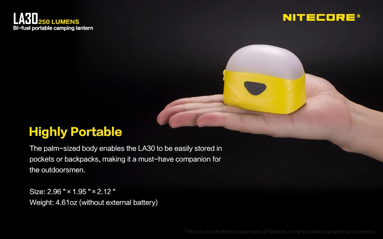 NITECORE BI-FUEL PORTABLE CAMPING LANTERN (LA30)