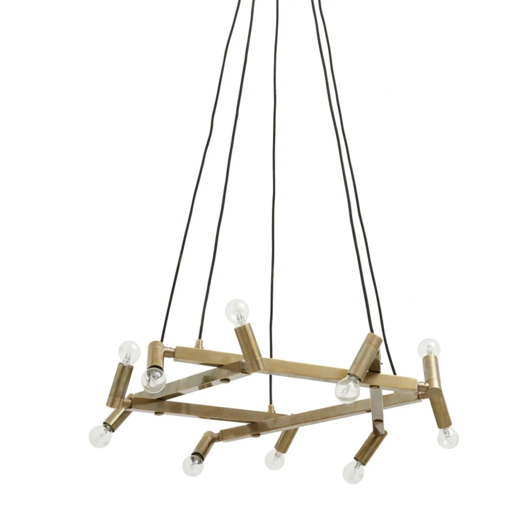 Nordal Chandelier brass F/10