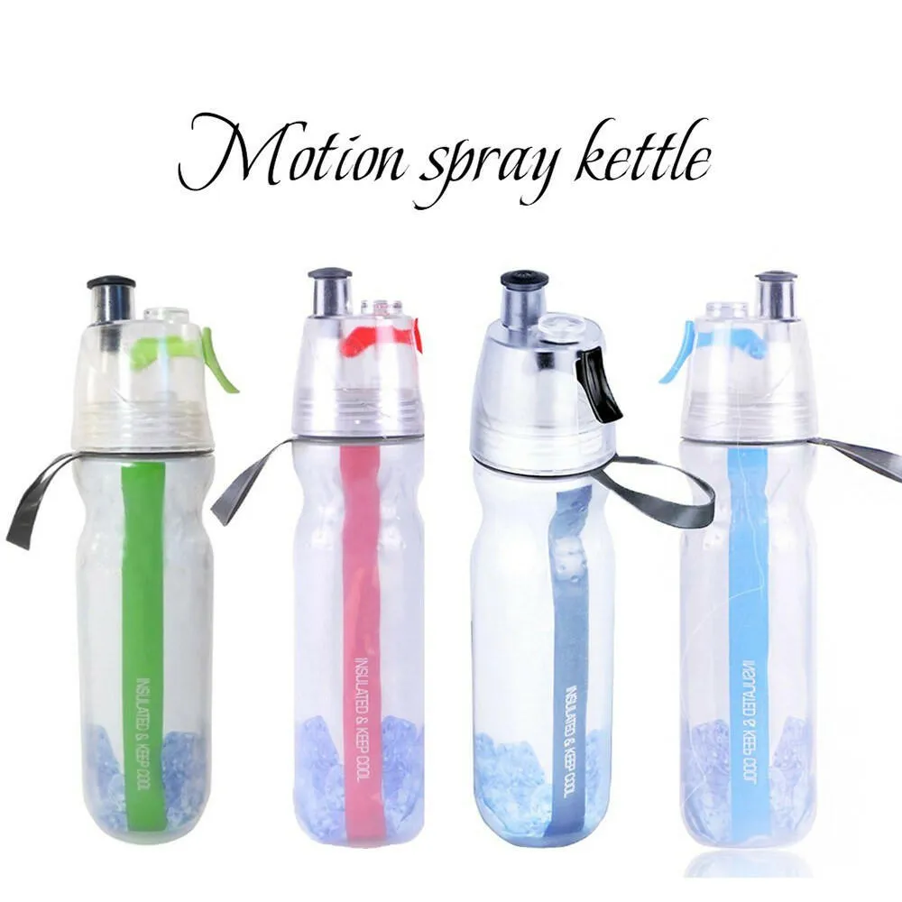 O2COOL Keep Cool Insulated Bike Water Bottle Spray Mist