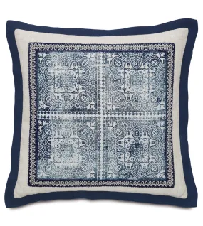 Ocean Mar Global Block Printed Throw Pillow Cover 20x20