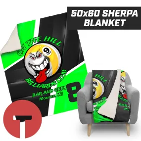 On the Hill Billiards Club - 50”x60” Plush Sherpa Blanket