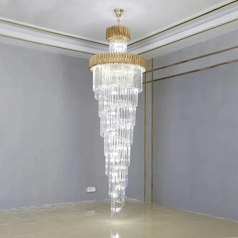 Onyx Multiple Tier Crystal Chandelier