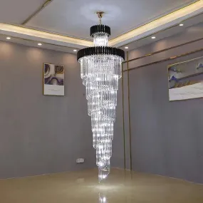 Onyx Multiple Tier Crystal Chandelier