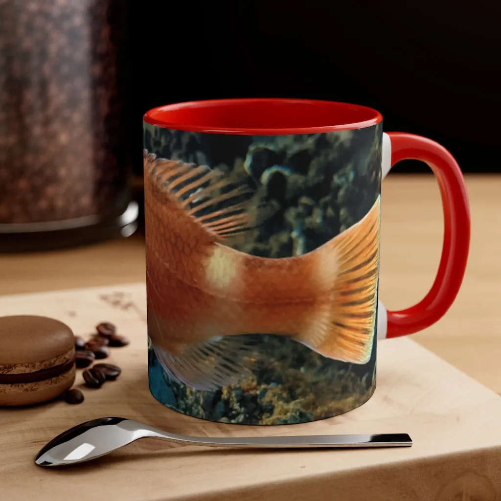 Orange Fish Accent Coffee Mug, 11oz