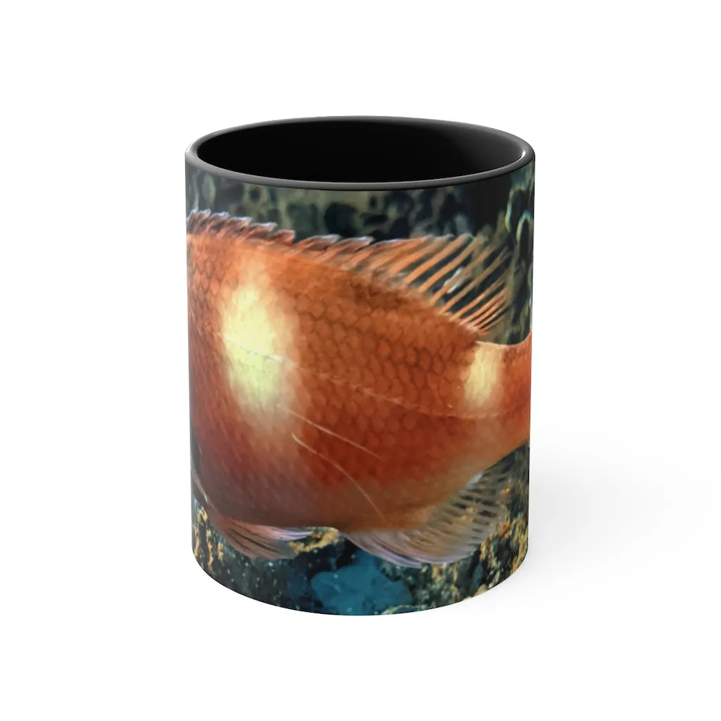 Orange Fish Accent Coffee Mug, 11oz