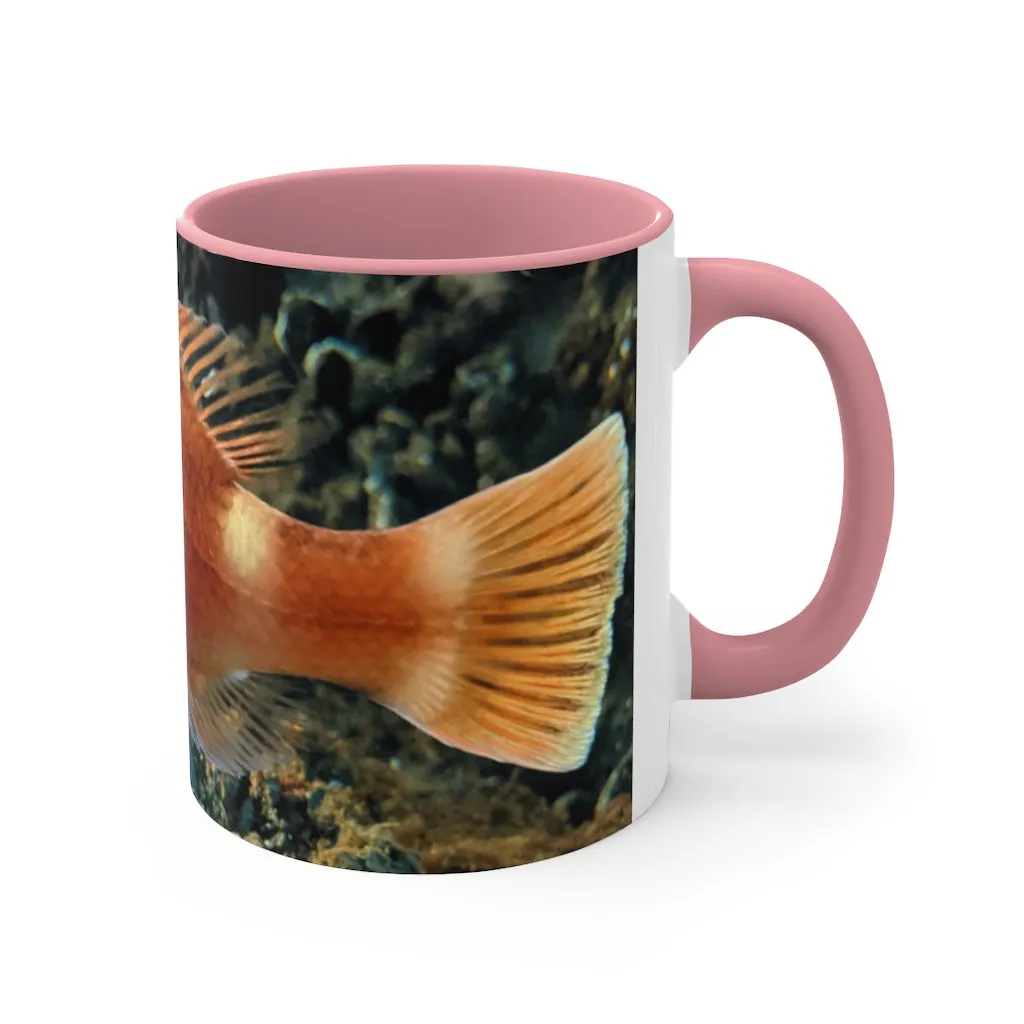 Orange Fish Accent Coffee Mug, 11oz