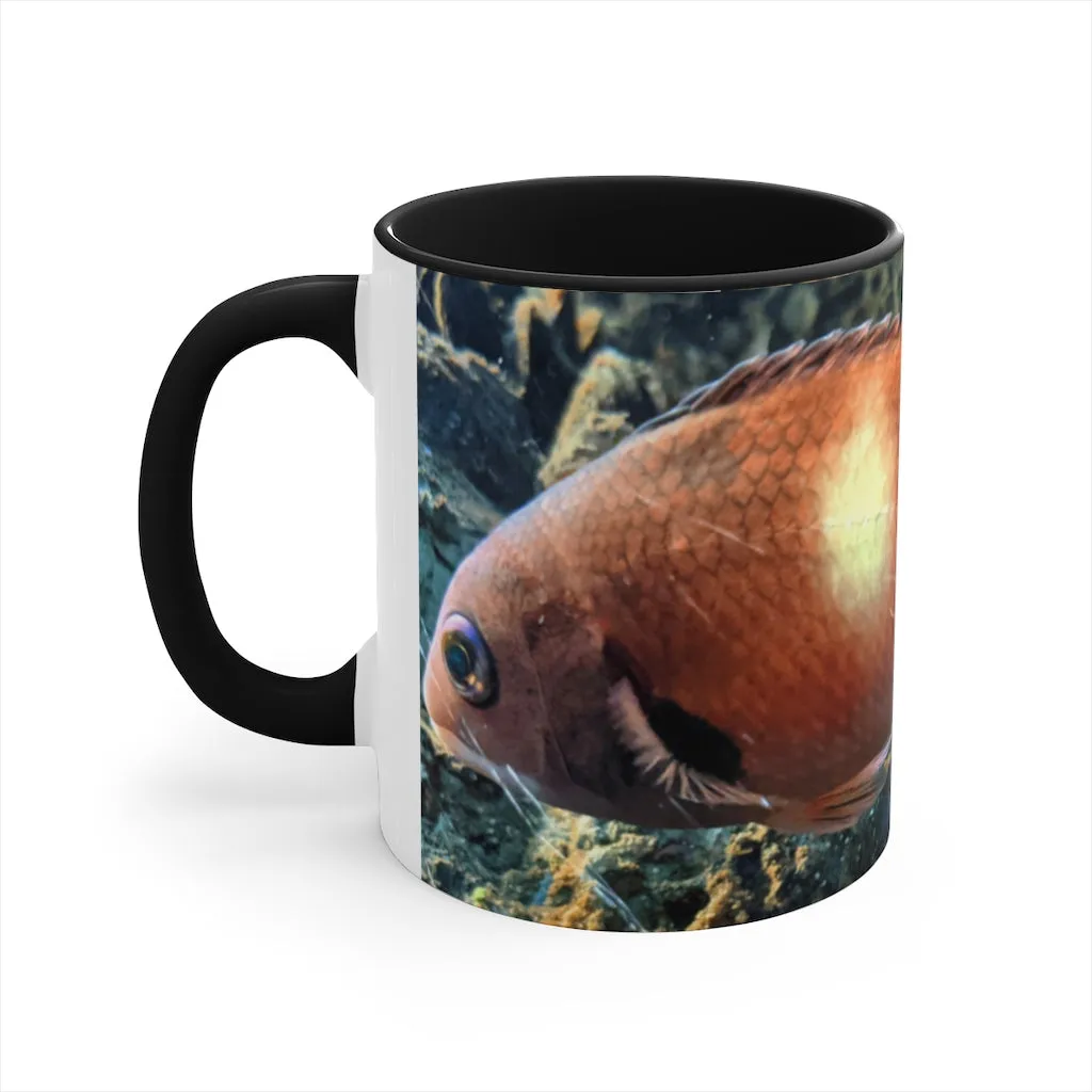 Orange Fish Accent Coffee Mug, 11oz