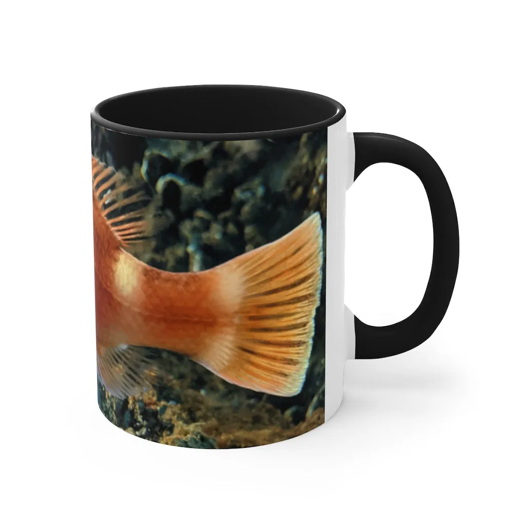 Orange Fish Accent Coffee Mug, 11oz