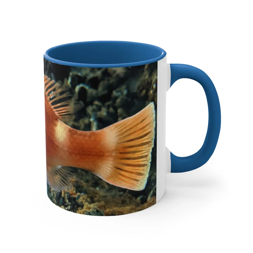 Orange Fish Accent Coffee Mug, 11oz