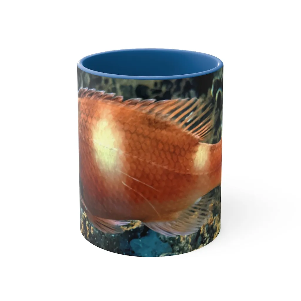 Orange Fish Accent Coffee Mug, 11oz