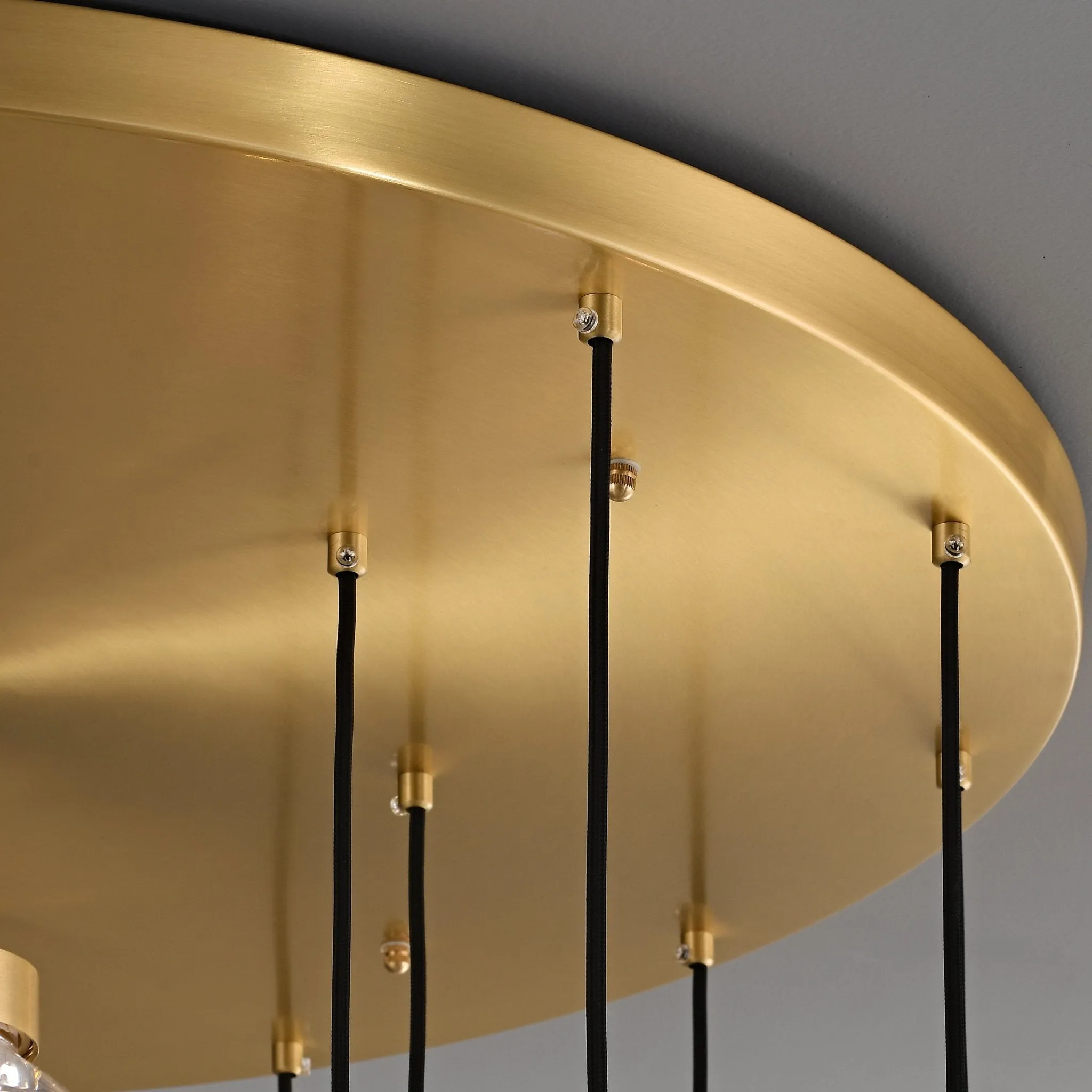 ORBIS Brass Cluster Chandelier