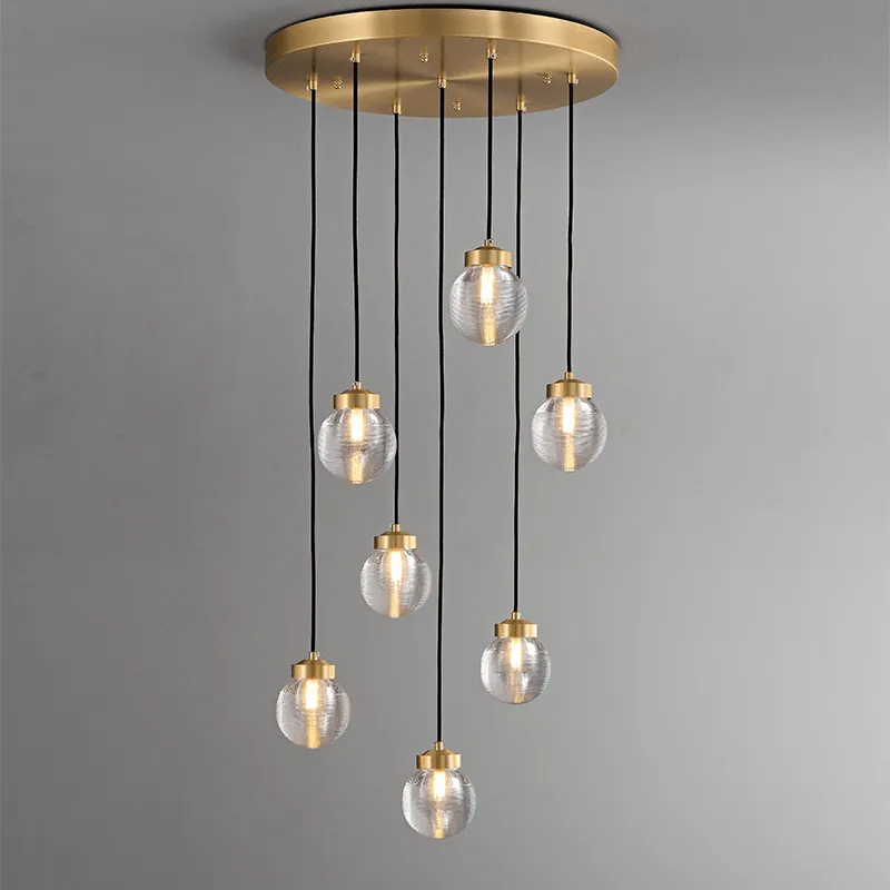 ORBIS Brass Cluster Chandelier