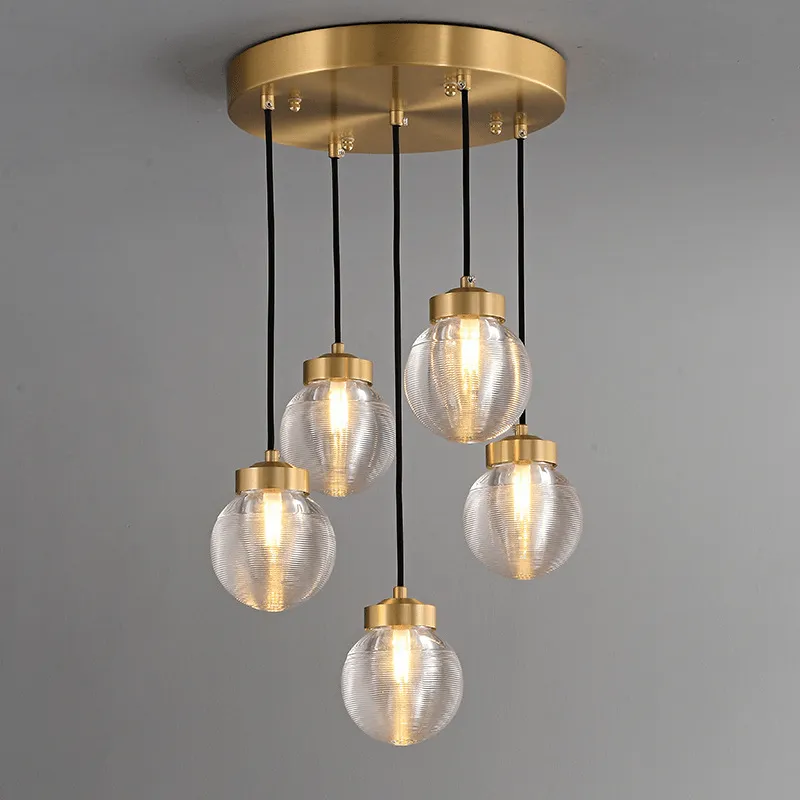 ORBIS Brass Cluster Chandelier