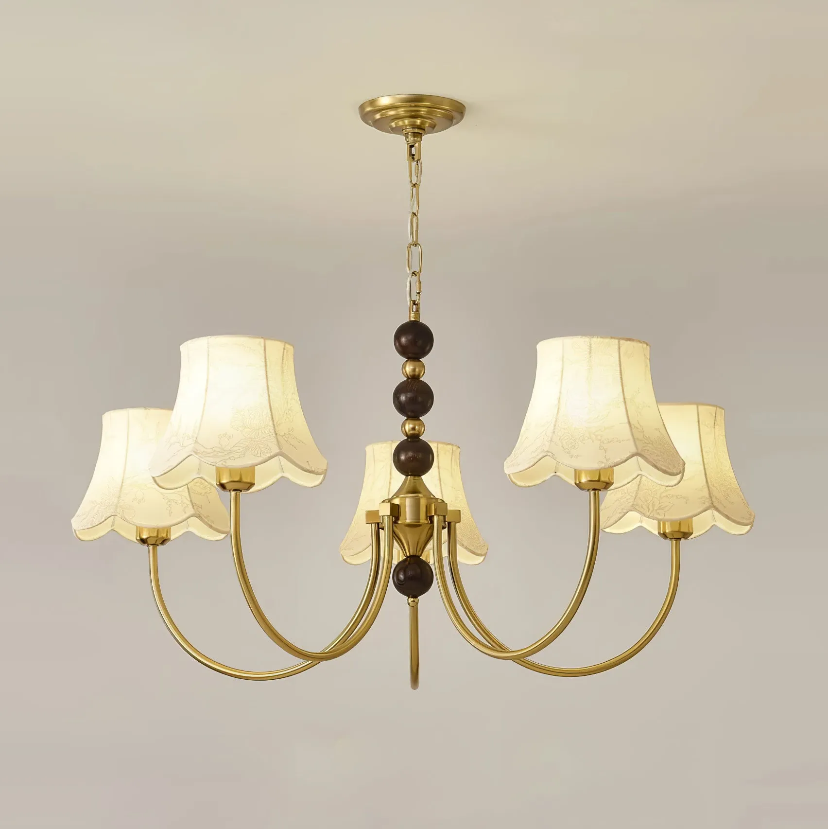 Orchid Fabric Chandelier