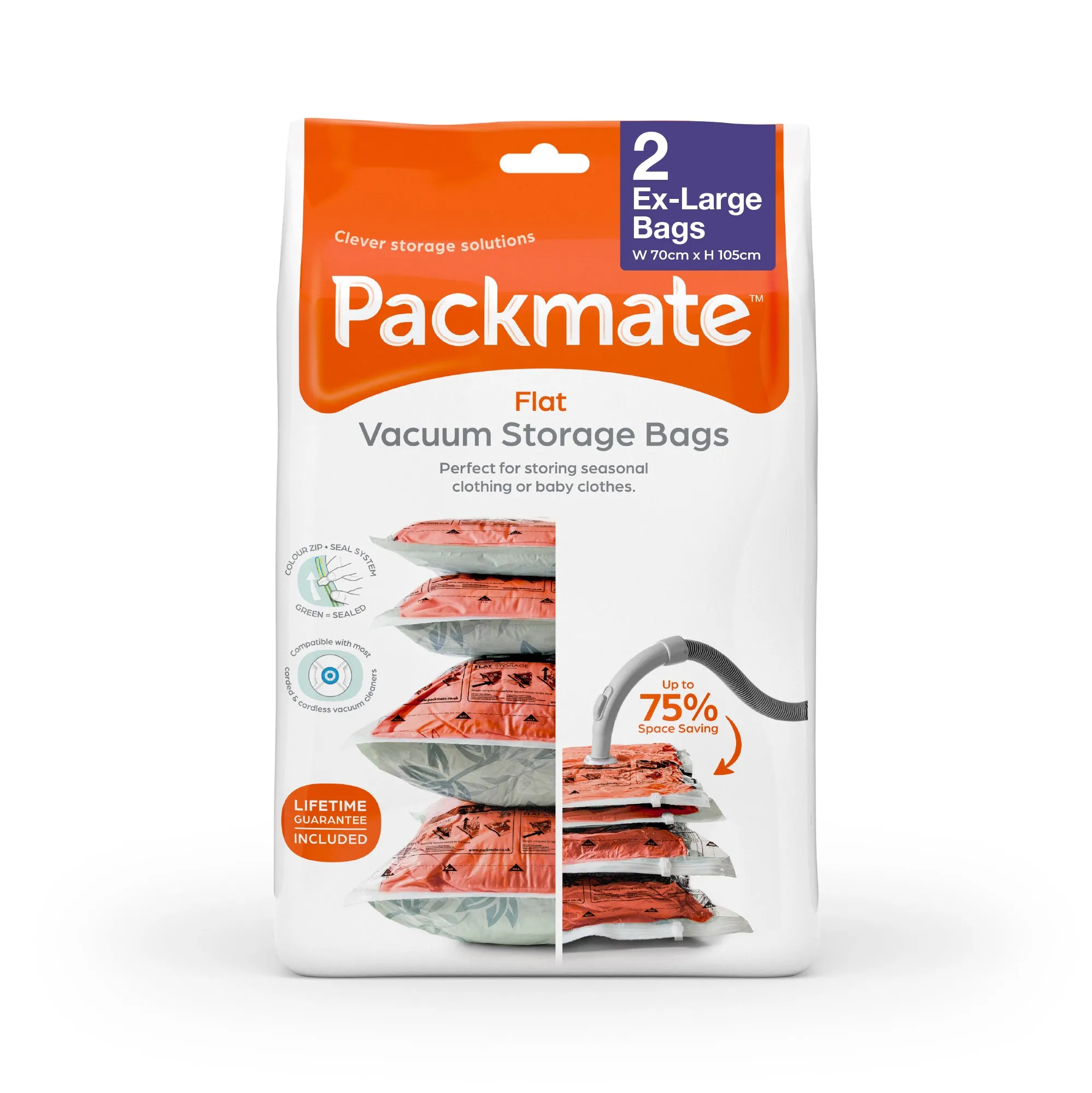 Pack Mate Flat Vacuum Storage Bags