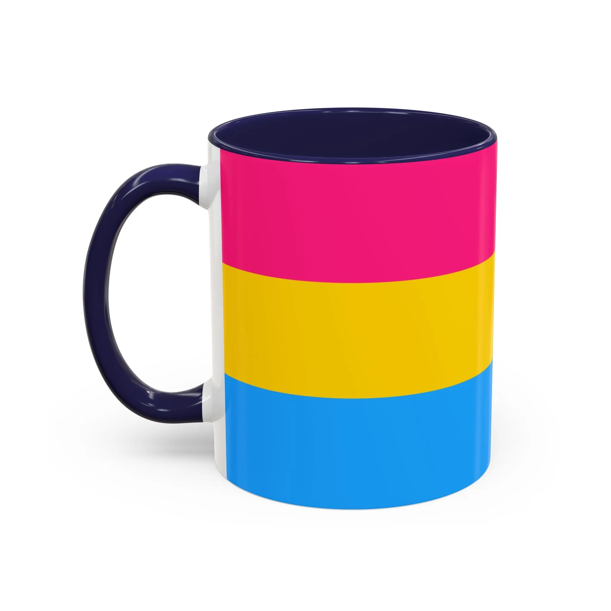 Pansexual Pride Colors Accent Coffee Mug - 11 & 15oz - Perfect for LGBTQ  Celebration