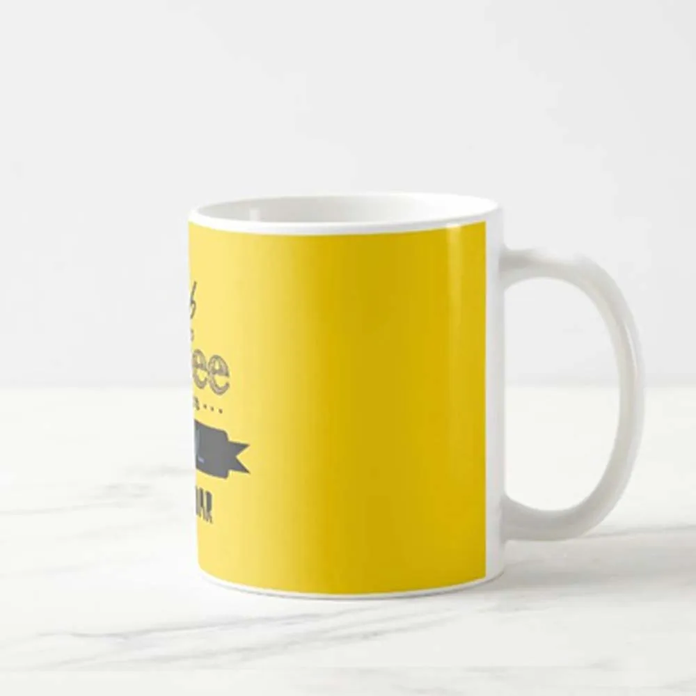 Personalised Tea Coffee Cups - Sikandar Yellow