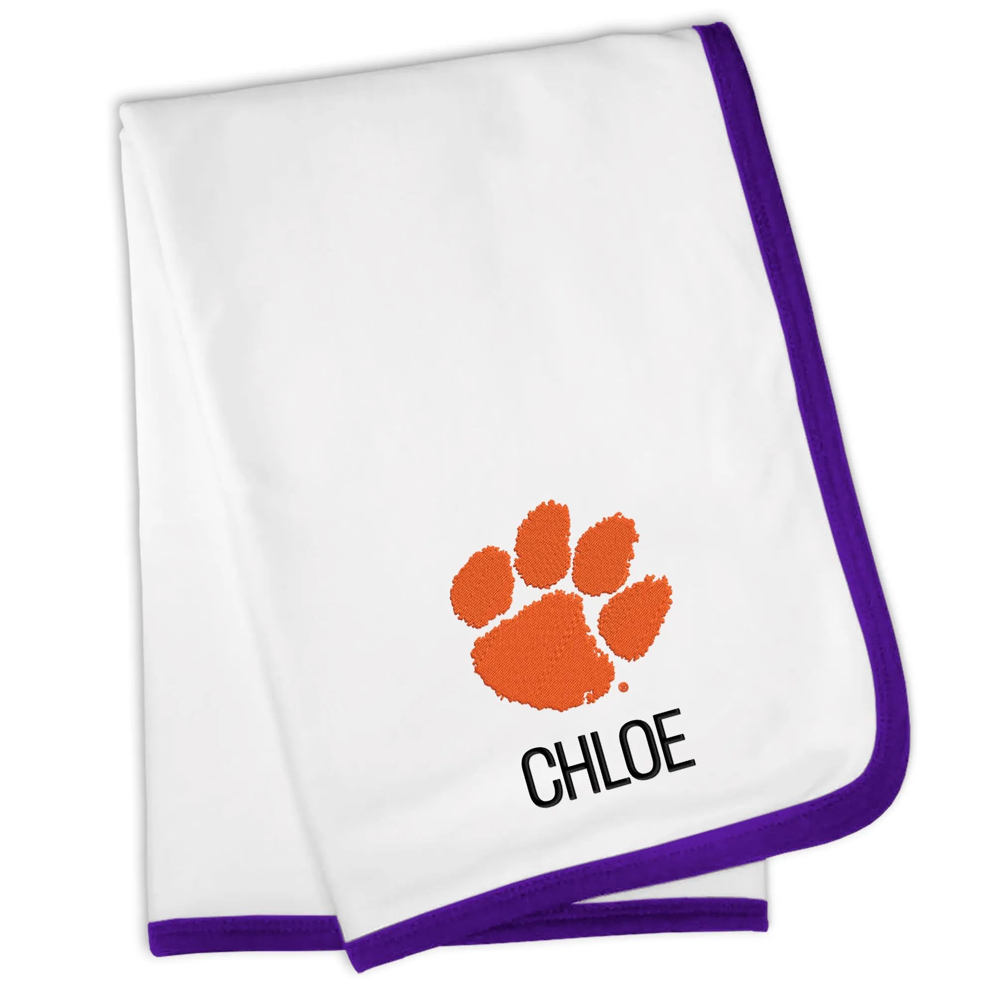 Personalized Clemson Tigers Blanket